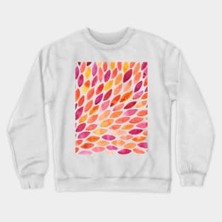 Watercolor brush strokes - autumn palette Crewneck Sweatshirt